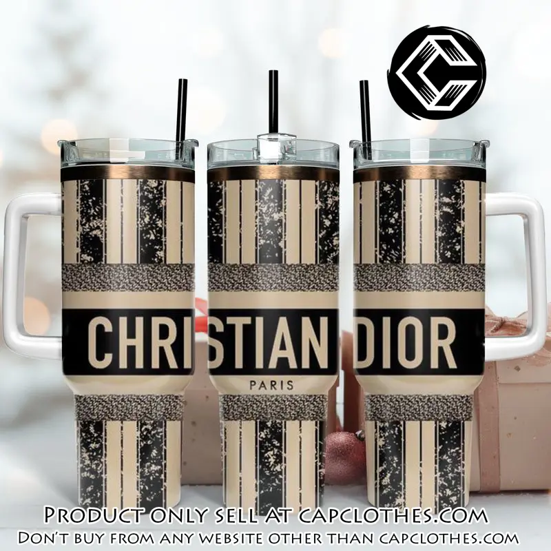 Dior logo 40oz stanley tumbler 40oz stanley tumbler fashion stanley tumbler ktb1119 cc0838622